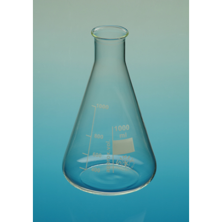 Fiole Erlenmeyer en Verre à col étroit